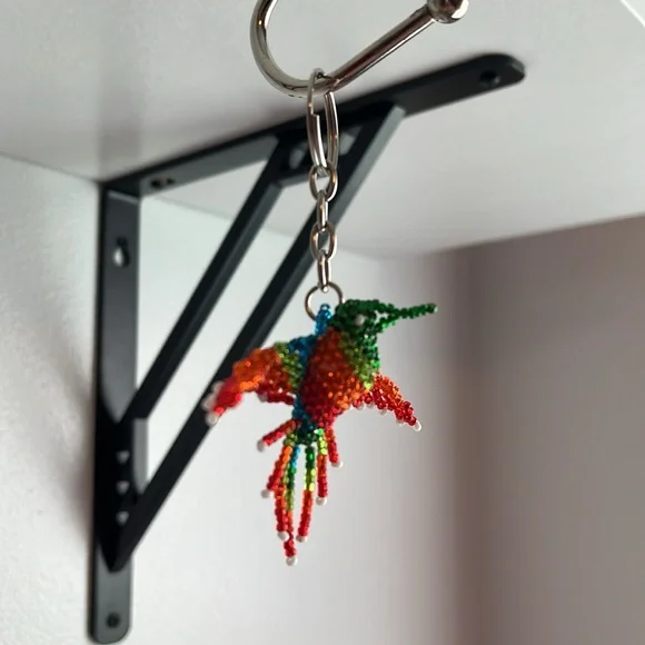NEW Mexican Beaded hummingbird Keychain - Picture 3 of 6